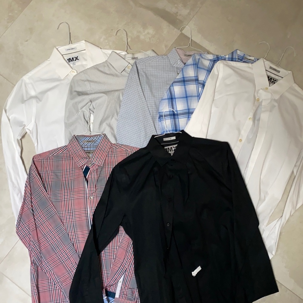 Bundle of Express men’s dress shirts sz M